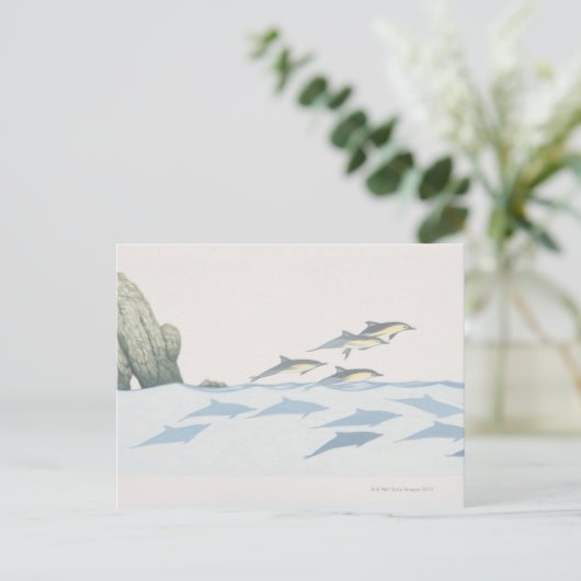 Delphine Postkarte (Stehend Vorderseite)