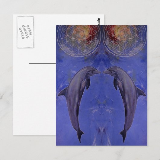 Delphine Postkarte (Vorne/Hinten)
