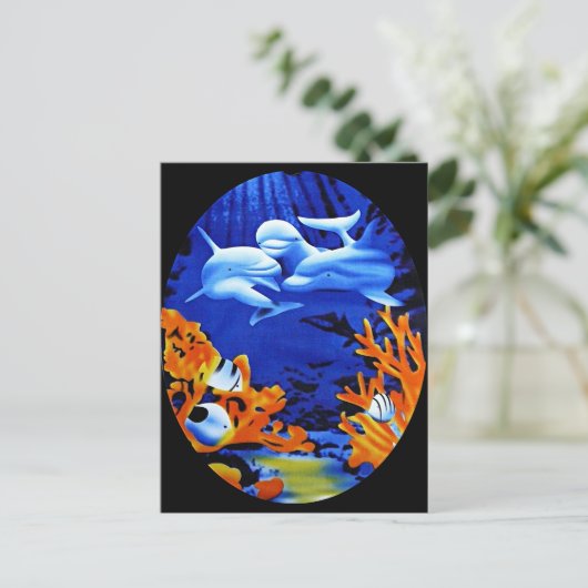 Delphine Postkarte (Stehend Vorderseite)