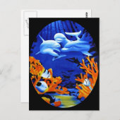 Delphine Postkarte (Vorne/Hinten)