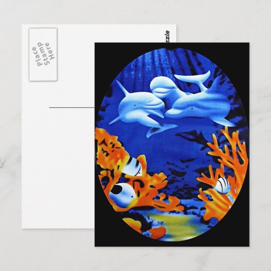 Delphine Postkarte (Vorne/Hinten)