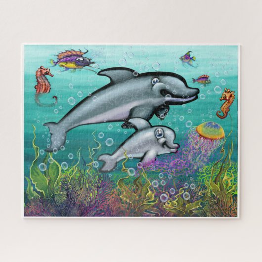 Delphine Puzzle (Horizontal)