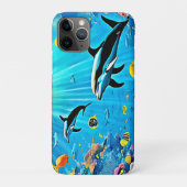 Delphine & Reef: Unterwasserfreude Case-Mate iPhone Hülle (Rückseite)