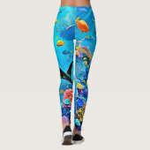 Delphine & Reef: Unterwasserfreude Leggings (Rückseite)