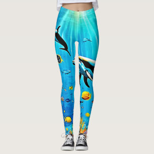 Delphine & Reef: Unterwasserfreude Leggings