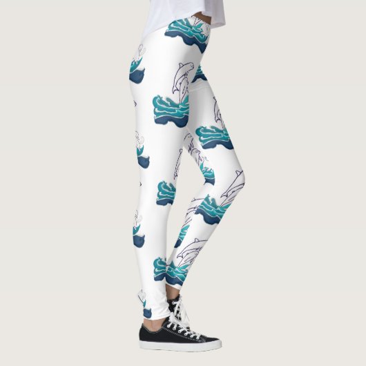 Delphine reiten Waves Custom Leggings (Rechts)