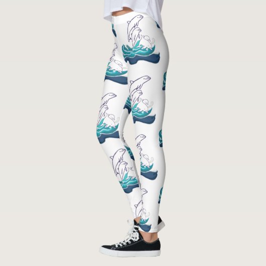 Delphine reiten Waves Custom Leggings (Links)