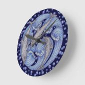 Delphine Runde Wanduhr (Winkel)