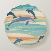 Delphine Rundes Kissen (Rückseite)