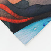 Delphine schwimmen im Meer Fleecedecke (Ecke)