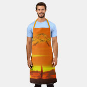 Delphine Segelboot Sonnenuntergang 1300 Schürze (Getragen)