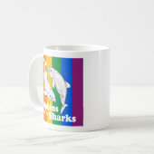 Delphine sind gerade homosexuelle Haifische Kaffeetasse (Vorderseite Links)