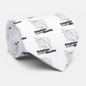 Delphine sind homosexuelle Haifische Krawatte (Gerollt)