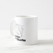 Delphine sind Schwulenhaie Kaffeetasse (Vorderseite Links)