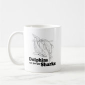Delphine sind Schwulenhaie Kaffeetasse (Links)
