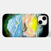 Delphine spielen im Sonnenschein Case-Mate iPhone Hülle (Rückseite (Horizontal))