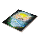 Delphine spielen im Sonnenschein Fliese (Seite)