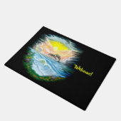 Delphine spielen im Sonnenschein Fußmatte (Schrägansicht)