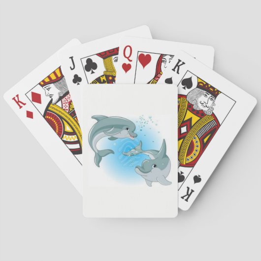 Delphine spielen Karten Spielkarten (Rückseite)