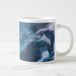Delphine spielen nur für die THRILL Jumbo-Tasse