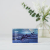 Delphine spielen und spielen visitenkarte (Stehend Vorderseite)