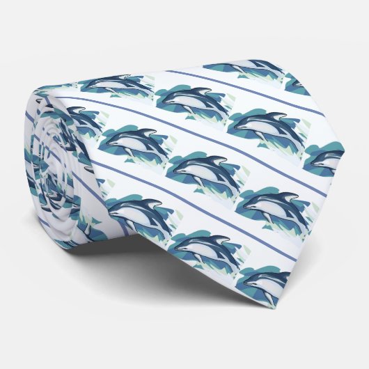 Delphine Sports Football Basketball Baseball Krawa Krawatte (Gerollt)