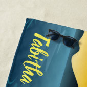 Delphine springen bei Sonnenuntergang Strandtuch (Beispiel)