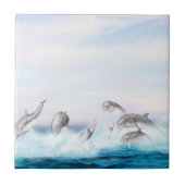 Delphine springen fliese (Vorderseite)