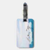 Delphine springen gepäckanhänger (Rückseite vertikal)