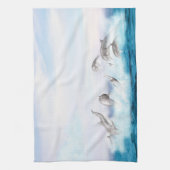 Delphine springen geschirrtuch (Vertikal)