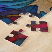 Delphine springen in Wellen Rätsel Puzzle (Seite)