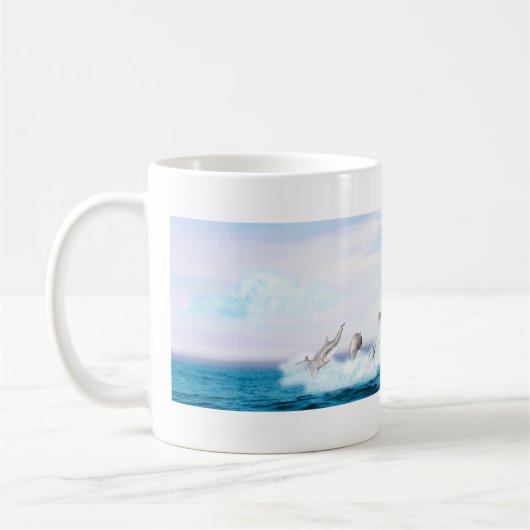 Delphine springen kaffeetasse (Links)