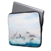 Delphine springen laptopschutzhülle (Vorderseite Links)