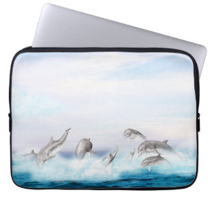 Delphine springen laptopschutzhülle