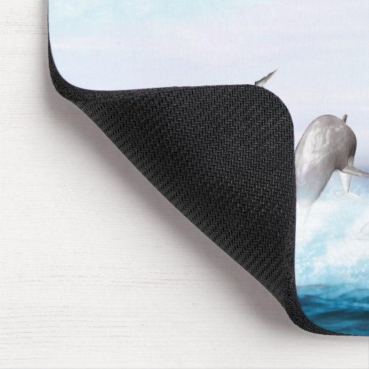 Delphine springen mousepad (Ecke)