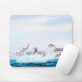 Delphine springen mousepad (Mit Mouse)
