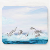 Delphine springen mousepad (Vorne)