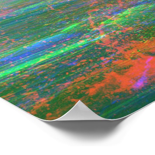 Delphine springen Regenbogen Poster (Ecke)