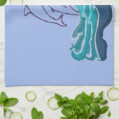 Delphine springen Wellen Tea Handtuch 40,6 cm x 61 (Gefaltet)