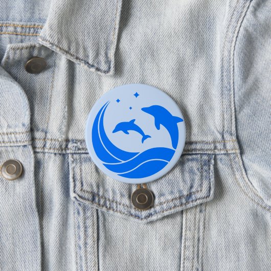 Delphine Sprungwellen Button (Beispiel)