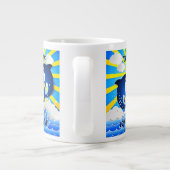 Delphine & Sun Personalisieren Hinzufügen von Name Jumbo-Tasse (Rückseite)