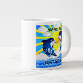 Delphine & Sun Personalisieren Hinzufügen von Name Jumbo-Tasse (Vorderseite Rechts)