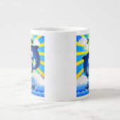 Delphine & Sun Personalisieren Hinzufügen von Name Jumbo-Tasse (Vorderseite)