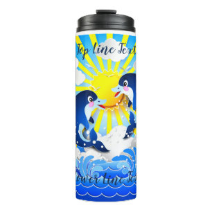 Delphine & Sun Personalisieren Hinzufügen von Name Thermosbecher