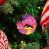 Delphine Tropical Sunset Personalisiert Ornament