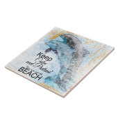 Delphine tun so, als wären Sie am Strand Fliese (Seite)