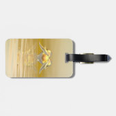 Delphine und Herz zum goldenen Jubiläum Gepäckanhänger (Rückseite horizontal)