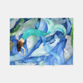 Delphine und Meerjungfrau Party werfen Decke (Vorderseite (Horizontal))