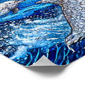 Delphine und Möwen Poster (Ecke)