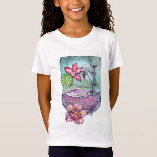 Delphine und Orchideen T-Shirt